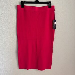 RACHEL Rachel Roy Skirt Women’s. Size M. Pink Knit Pull On Midi. NWT